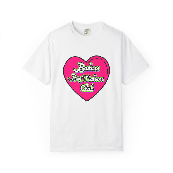 Badass Bag Makers Club Bright Pink Heart T-Shirt