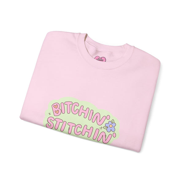 Bitchin' Stitchin' Crew Neck Sweatshirt