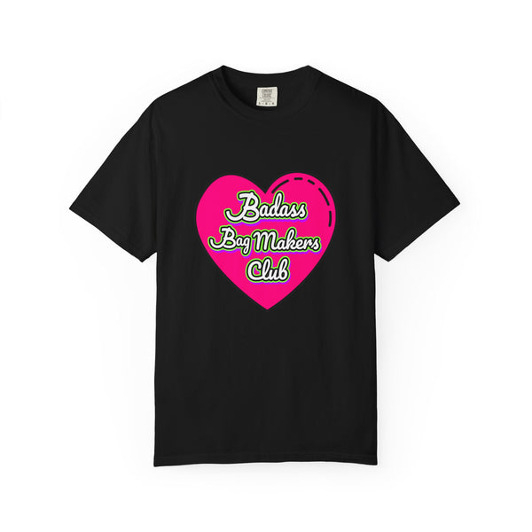 Badass Bag Makers Club Bright Pink Heart T-Shirt