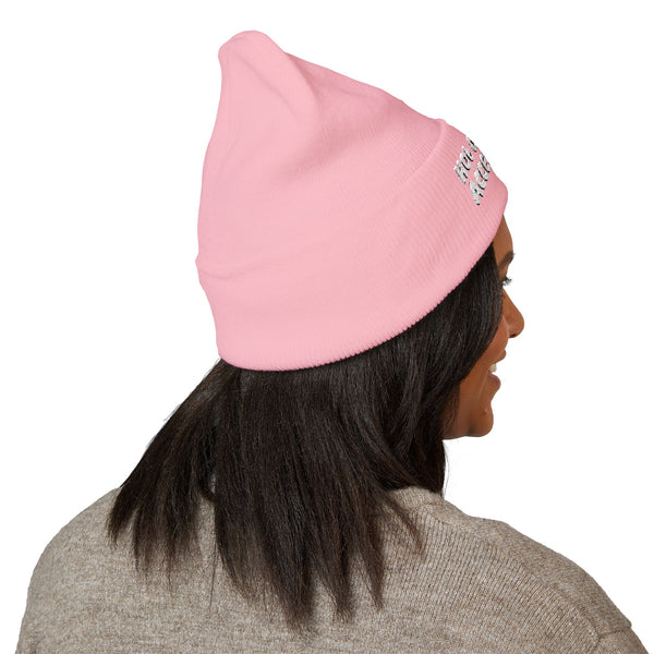 "Hot Girls Sew Accessories" Embroidered Knit Hat