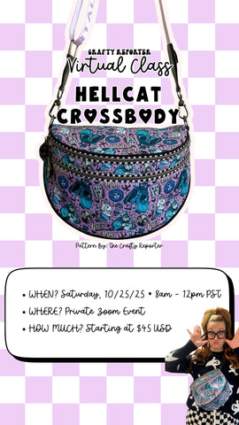 October Virtual Class Registration: Hellcat Crossbody (Pattern Included — Early Release Perks!)