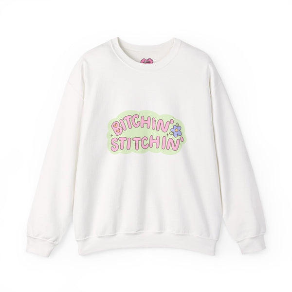 Bitchin' Stitchin' Crew Neck Sweatshirt