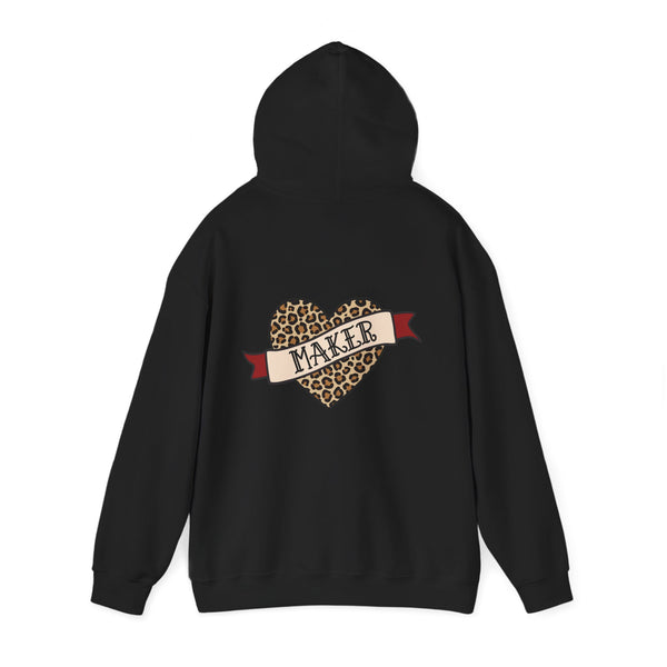 Maker Leopard Heart Hoodie