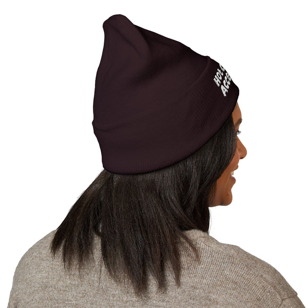 "Hot Girls Sew Accessories" Embroidered Knit Hat