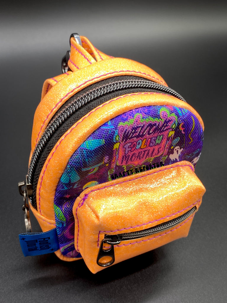 holographic mini backpack keyring Mini Backpack Keychains – The Crafty Reporter