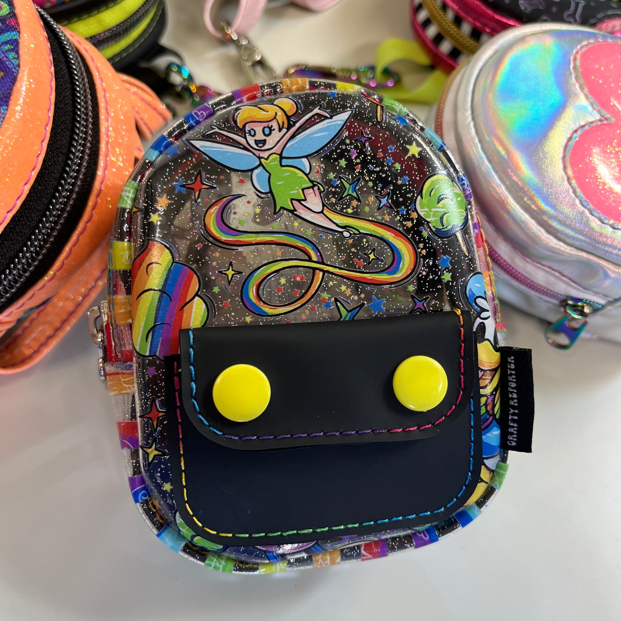holographic mini backpack keyring Mini Backpack Keychains – The Crafty Reporter