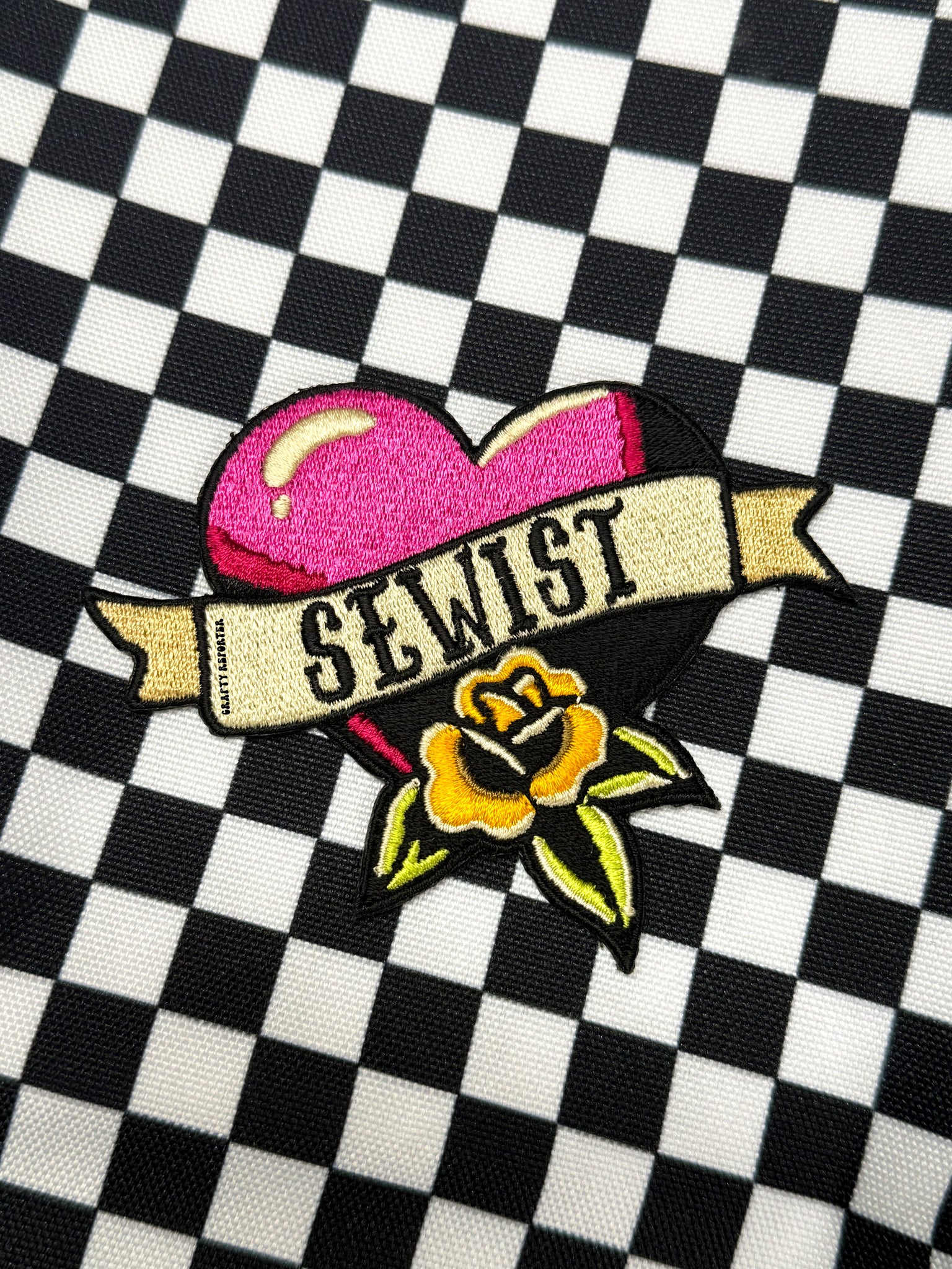 Sewist Tattoo Heart Iron-on Patch