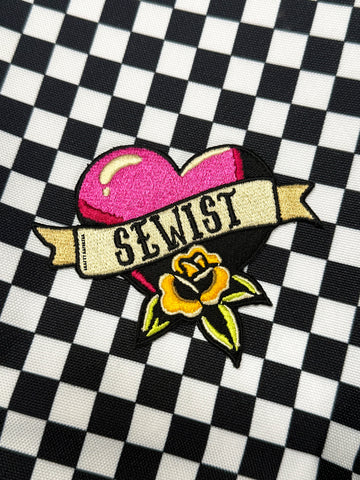 Sewist Tattoo Heart Iron-on Patch