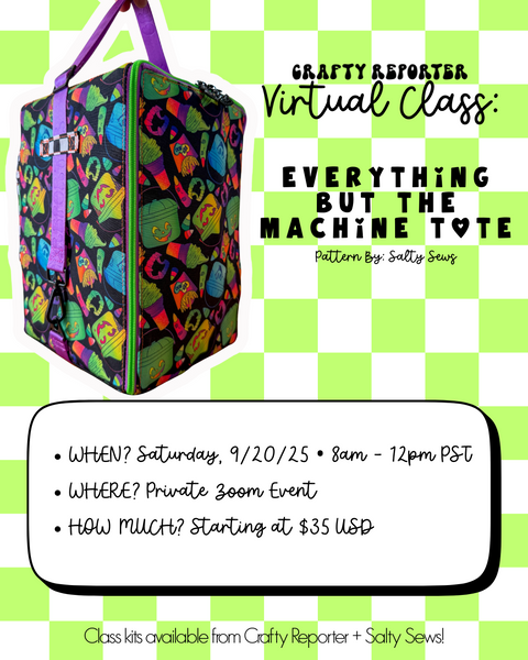 September Virtual Class Registration: Everything But The Machine Tote