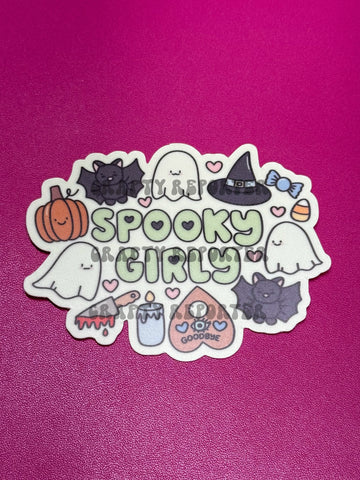 GITD Spooky Girly Sticker