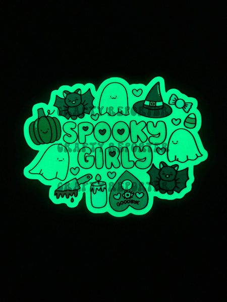 GITD Spooky Girly Sticker