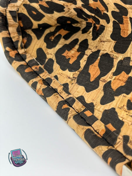 Cork Leopard Clutch Wallet