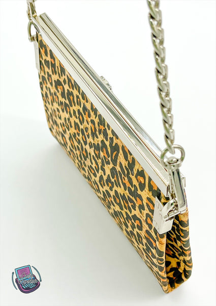 Cork Leopard Clutch Wallet