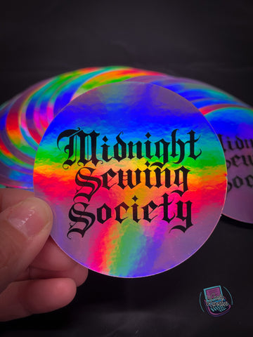 Midnight Sewing Society Holo Sticker