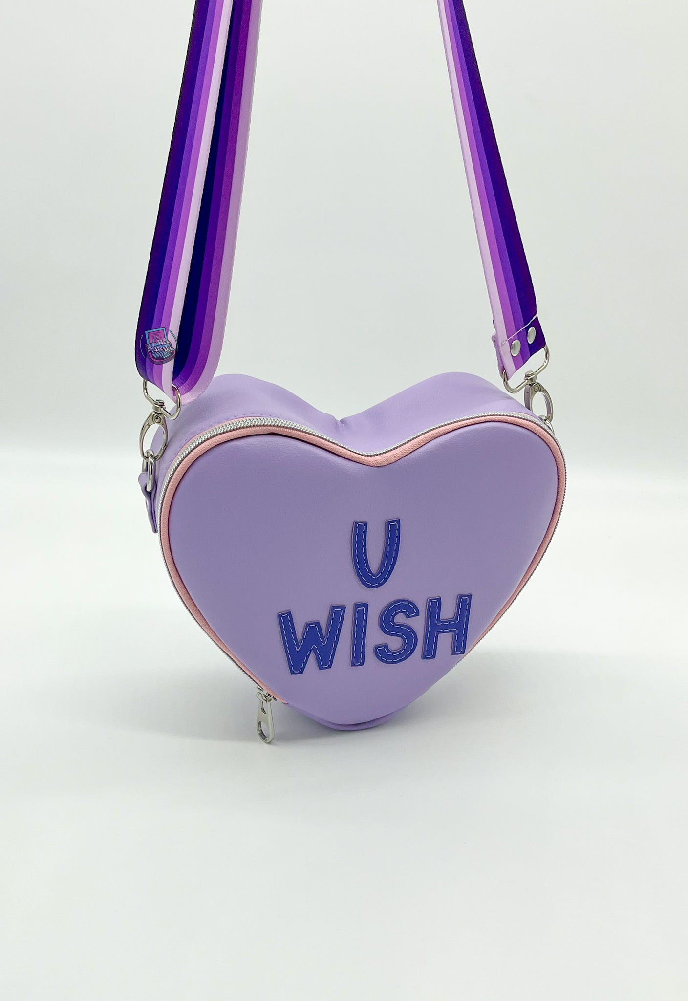 “You Wish” Heart Shaped Crossbody Bag